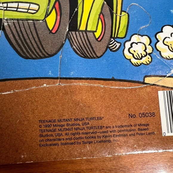 Vintage Teenage Mutant Ninja Turtles Board Puzzles Lot of 3 1990 Collectible - Picture 4 of 16